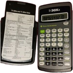 Texas Instruments TI-30Xa Scientific Calculator Solar Powered tested‎